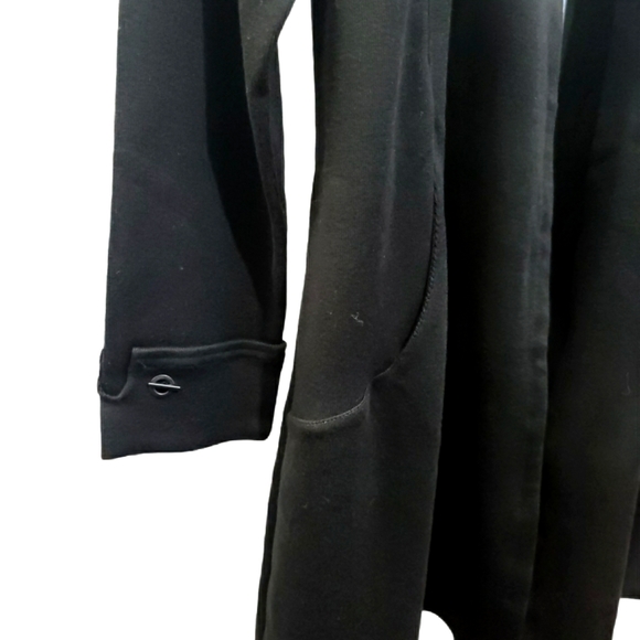 Nic+Zoe Black Casual Open Front Duster Car… - Picture 4 of 7